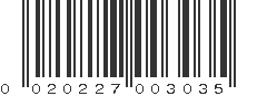 UPC 020227003035