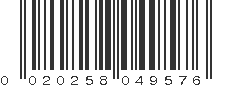 UPC 020258049576