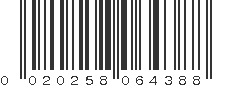 UPC 020258064388