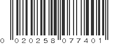 UPC 020258077401