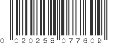 UPC 020258077609