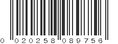 UPC 020258089756