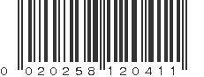 UPC 020258120411