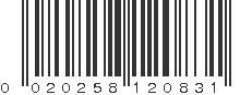 UPC 020258120831