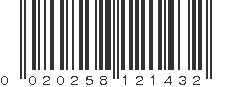 UPC 020258121432