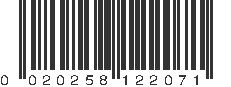 UPC 020258122071