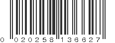 UPC 020258136627