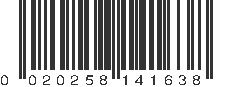 UPC 020258141638