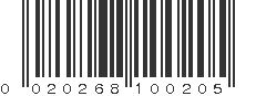 UPC 020268100205