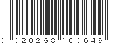 UPC 020268100649