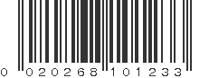 UPC 020268101233