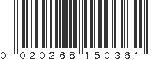 UPC 020268150361