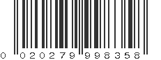 UPC 020279998358