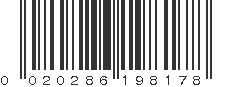 UPC 020286198178