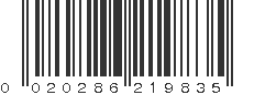 UPC 020286219835