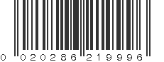 UPC 020286219996