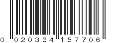 UPC 020334157706