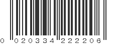 UPC 020334222206