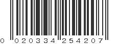 UPC 020334254207