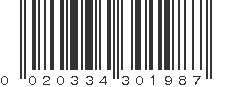 UPC 020334301987