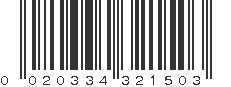 UPC 020334321503