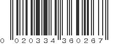 UPC 020334360267