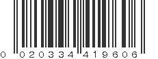 UPC 020334419606