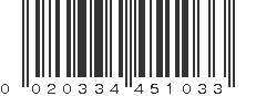 UPC 020334451033