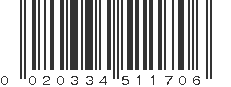 UPC 020334511706