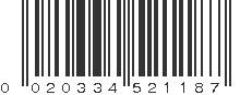 UPC 020334521187