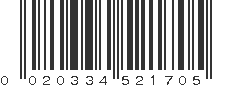 UPC 020334521705