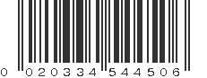 UPC 020334544506