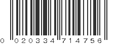 UPC 020334714756