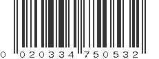 UPC 020334750532