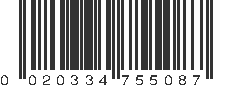 UPC 020334755087