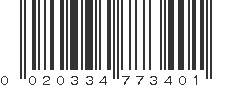 UPC 020334773401