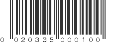 UPC 020335000100