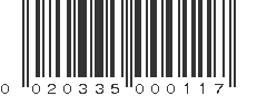 UPC 020335000117