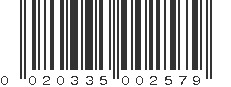 UPC 020335002579