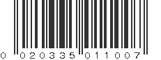 UPC 020335011007