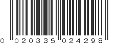 UPC 020335024298