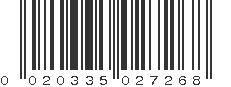 UPC 020335027268