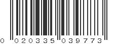 UPC 020335039773