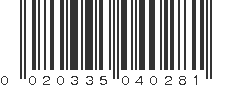 UPC 020335040281