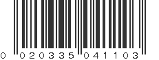 UPC 020335041103