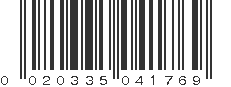 UPC 020335041769