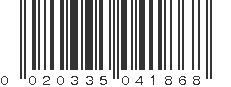 UPC 020335041868