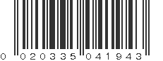 UPC 020335041943