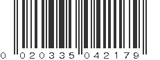 UPC 020335042179