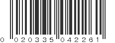 UPC 020335042261